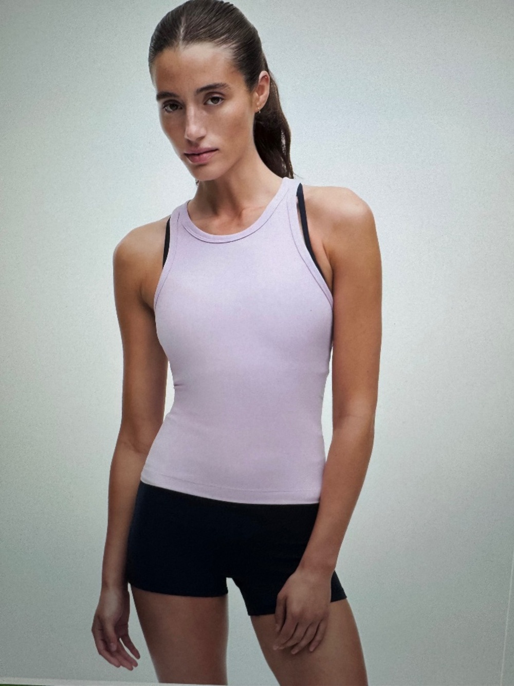 Lululemon Align Waist-Length Racerback Tank Top Lilac Play size 10-NEW WITH TAGS